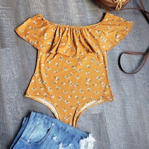 Marci off shoulder bodysuit